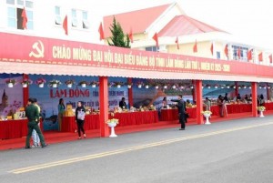 Quảng bá nông sản Lâm Đồng tại không gian trưng bày chào mừng Đại hội Đảng bộ tỉnh
