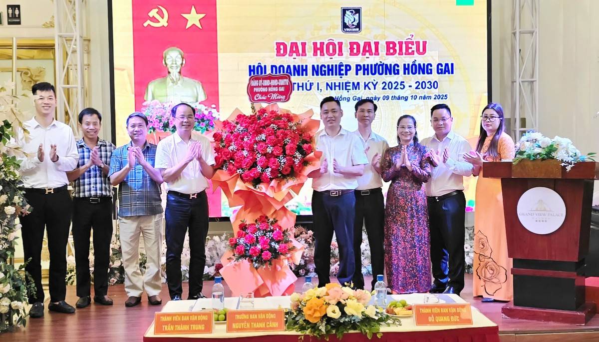 Hội Doanh nghiệp phường Hồng Gai ( Quảng Ninh) chính thức thành lập: Cầu nối vững chắc giữa doanh nghiệp và chính quyền địa phương