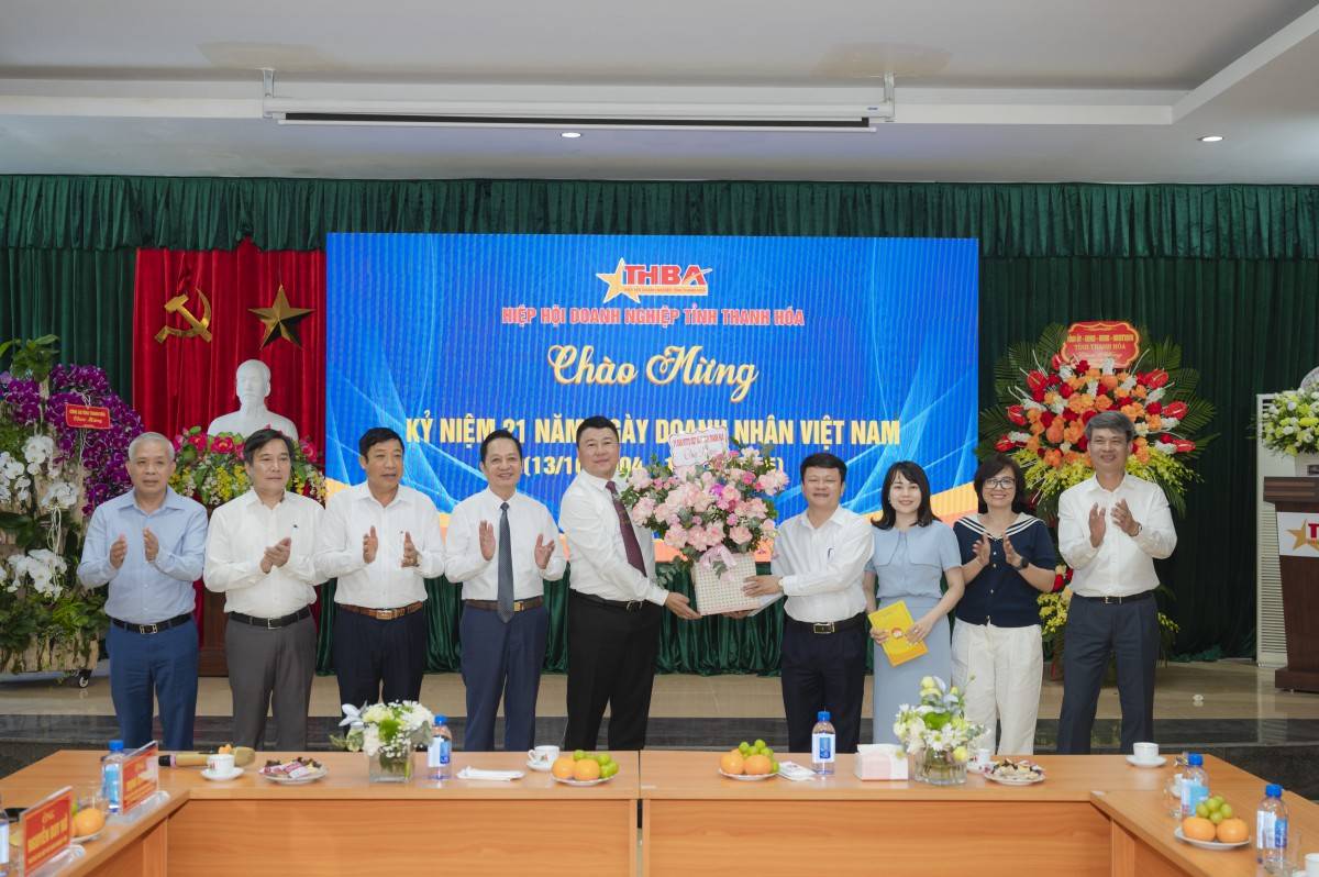 Hiệp hội Doanh nghiệp tỉnh Thanh Hoá đón tiếp đại diện đoàn Uỷ ban MTTQ Việt Nam tỉnh Thanh Hoá đến chúc mừng