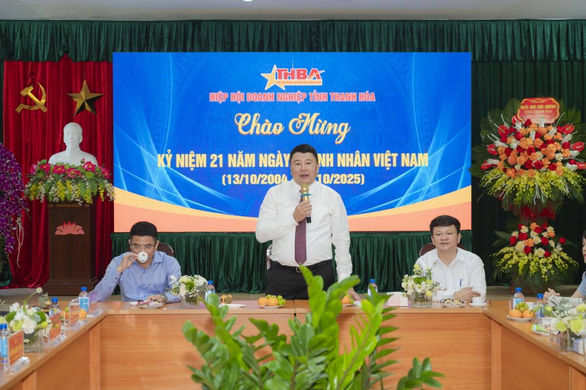 Mai Xuân Thông, Phó Chủ tịch Thường trực Hiệp hội Doanh nghiệp tỉnh Thanh Hóa chia sẻ, chuyến thăm, chúc mừng của lãnh đạo tỉnh, lãnh đạo công an tỉnh, các sở, ban, ngành,… nhân dịp kỷ niệm ngày Doanh nhân Việt Nam là nguồn động viên to lớn đối với đội ng
