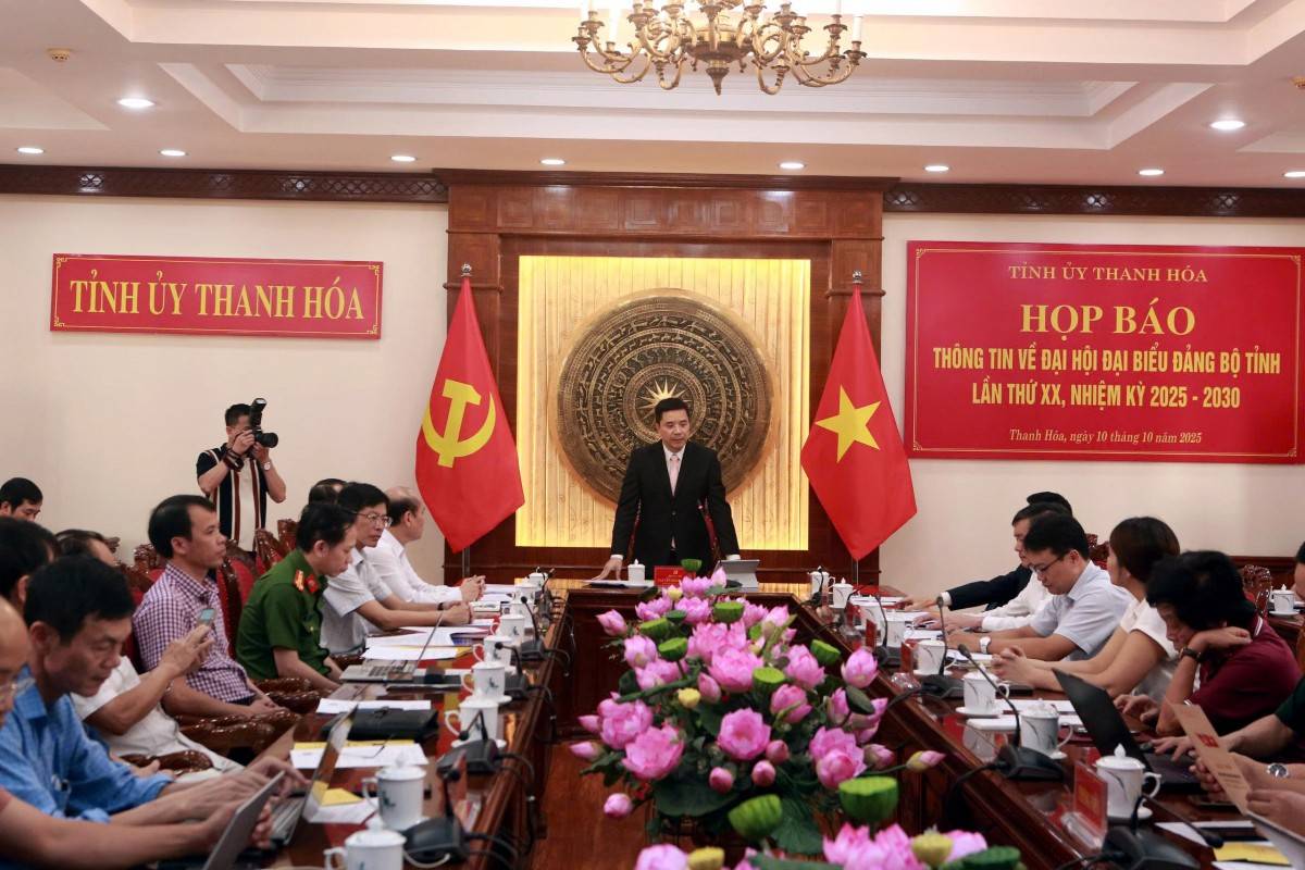 Thanh Hóa: Đại hội Đảng bộ tỉnh lần thứ XX sẽ bầu tối đa 69 Ủy viên ban Chấp hành, 17 Ủy viên Ban Thường vụ
