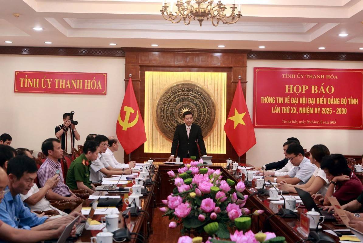 Thanh Hóa: Đại hội Đảng bộ tỉnh lần thứ XX sẽ bầu tối đa 69 Ủy viên ban Chấp hành, 17 Ủy viên Ban Thường vụ