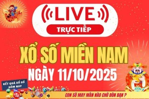 TRỰC TIẾP: Kết quả Xổ số miền Nam hôm nay 11/10/2025 - XSMN 11/10