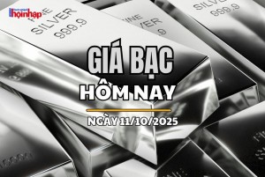 Giá bạc hôm nay 11/10/2025: Giá bạc trong nước và thế giới tiếp tục tăng "vọt"