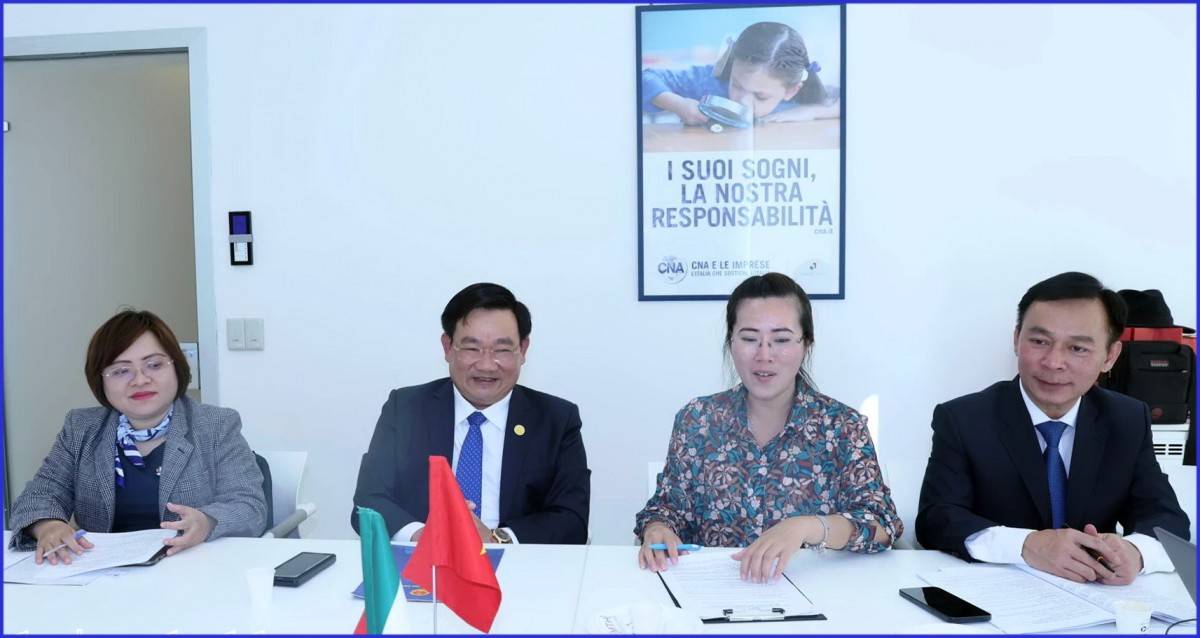 Đoàn công tác UBND  tỉnh Khánh Hòa thăm, làm việc với Hiệp hội Doanh nghiệp nhỏ và vừa Italia