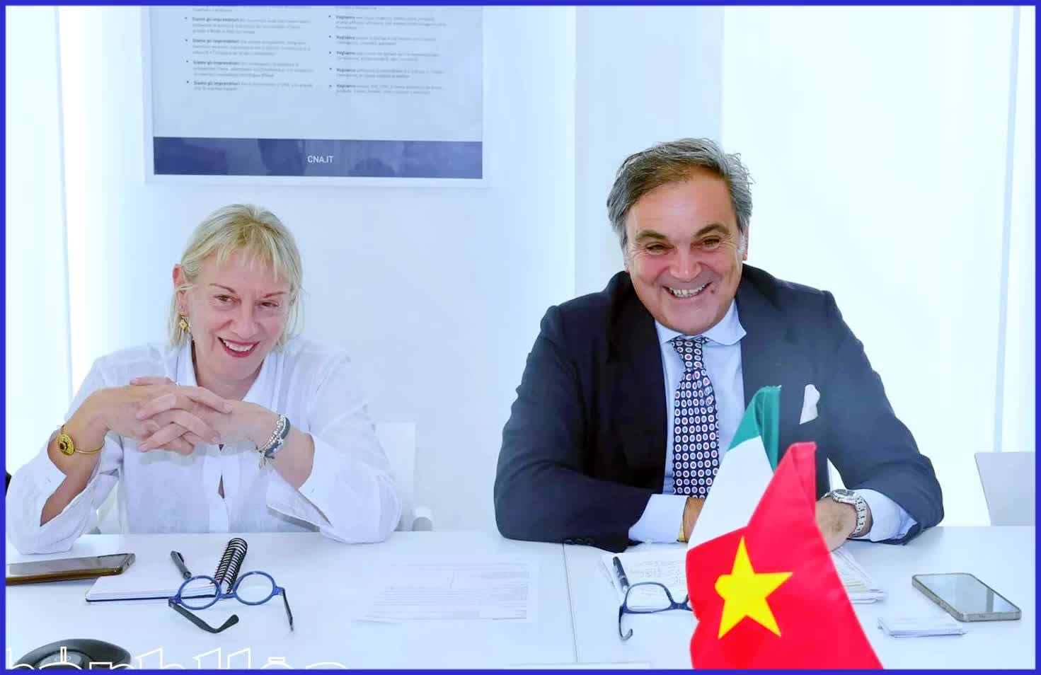 Đoàn công tác UBND  tỉnh Khánh Hòa thăm, làm việc với Hiệp hội Doanh nghiệp nhỏ và vừa Italia