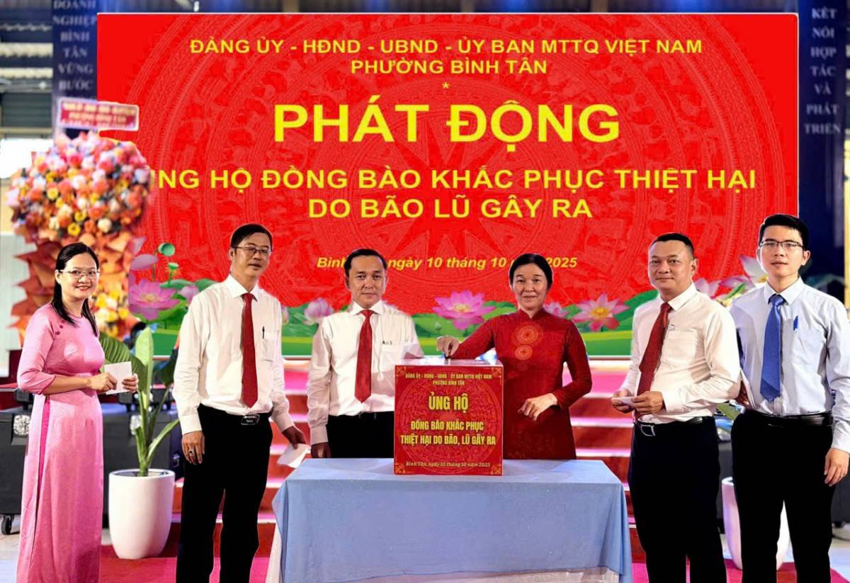 Số tiền ủng hộ tại Hội nghị lần này là 598.100.000 đồng thể hiện tinh thần đoàn kết, tương thân tương ái của cộng đồng doanh nghiệp phường.