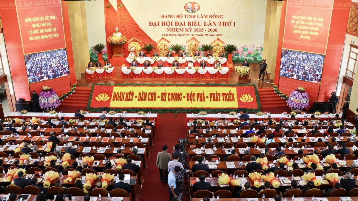 Bế mạc Đại hội đại biểu Đảng bộ tỉnh Lâm Đồng lần thứ I, nhiệm kỳ 2025-2030