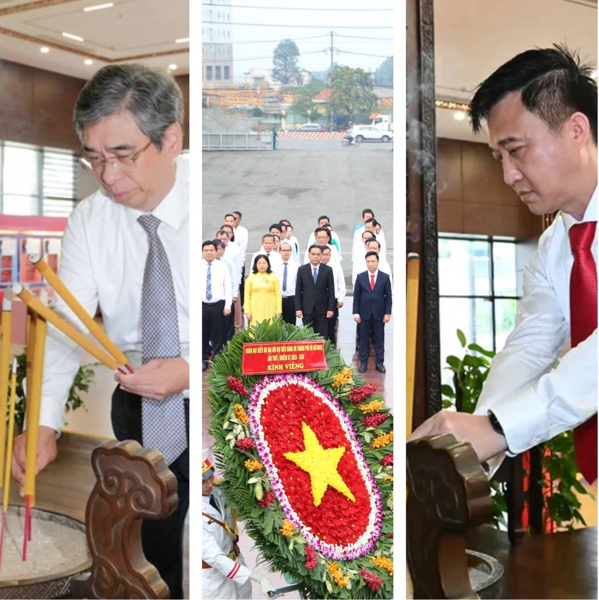 Đoàn đại biểu TP. Hồ Chí Minh dâng hương các Anh hùng liệt sĩ, Bảo tàng Hồ Chí Minh trước thềm Đại hội Đảng