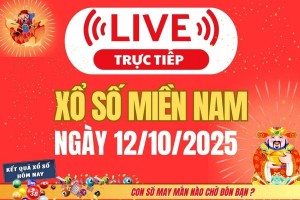 TRỰC TIẾP: Kết quả Xổ số miền Nam hôm nay 12/10/2025 - XSMN 12/10