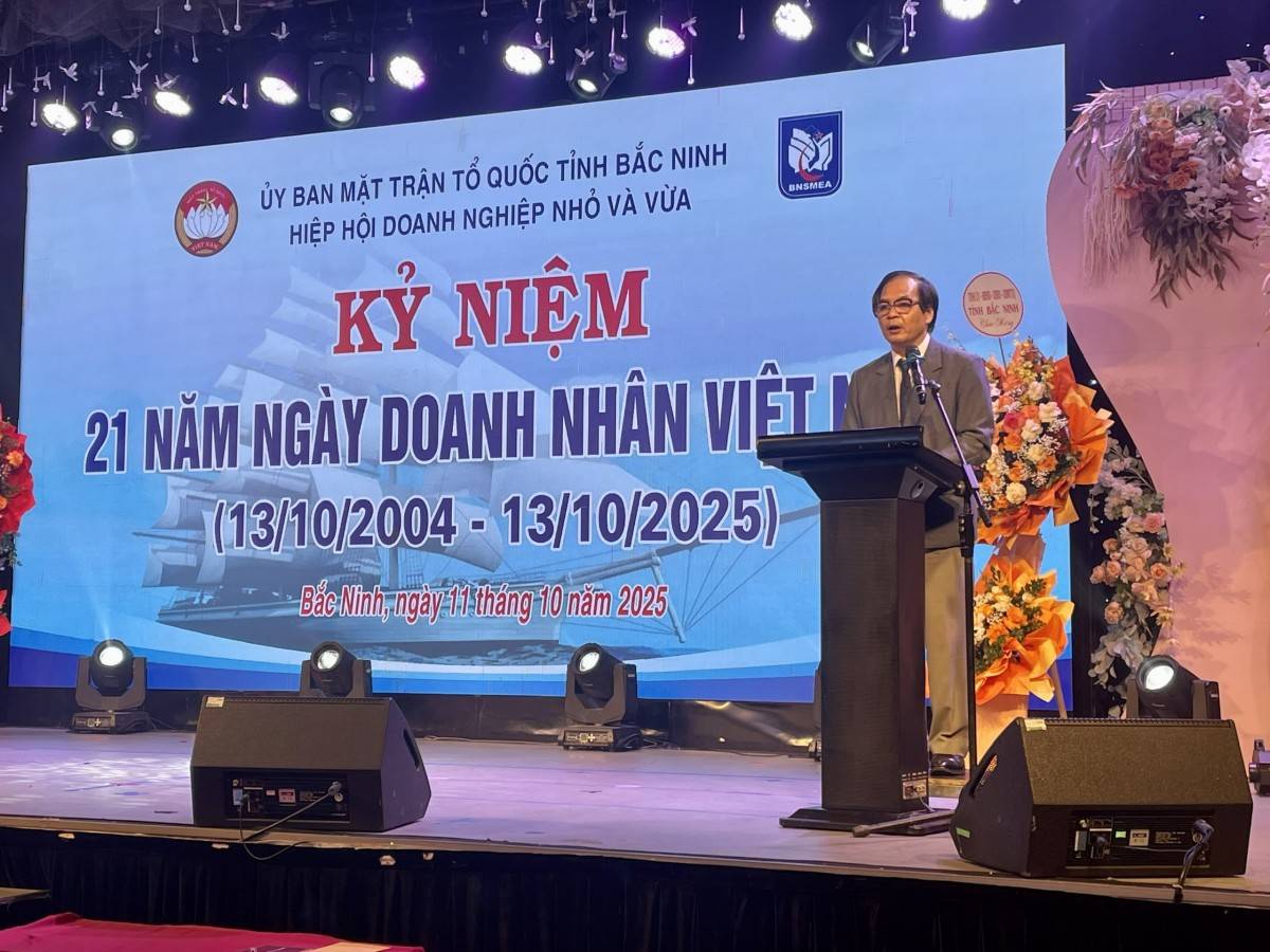 Hiệp hội Doanh nghiệp nhỏ và vừa Bắc Ninh kỷ niệm 21 năm Ngày Doanh nhân Việt Nam
