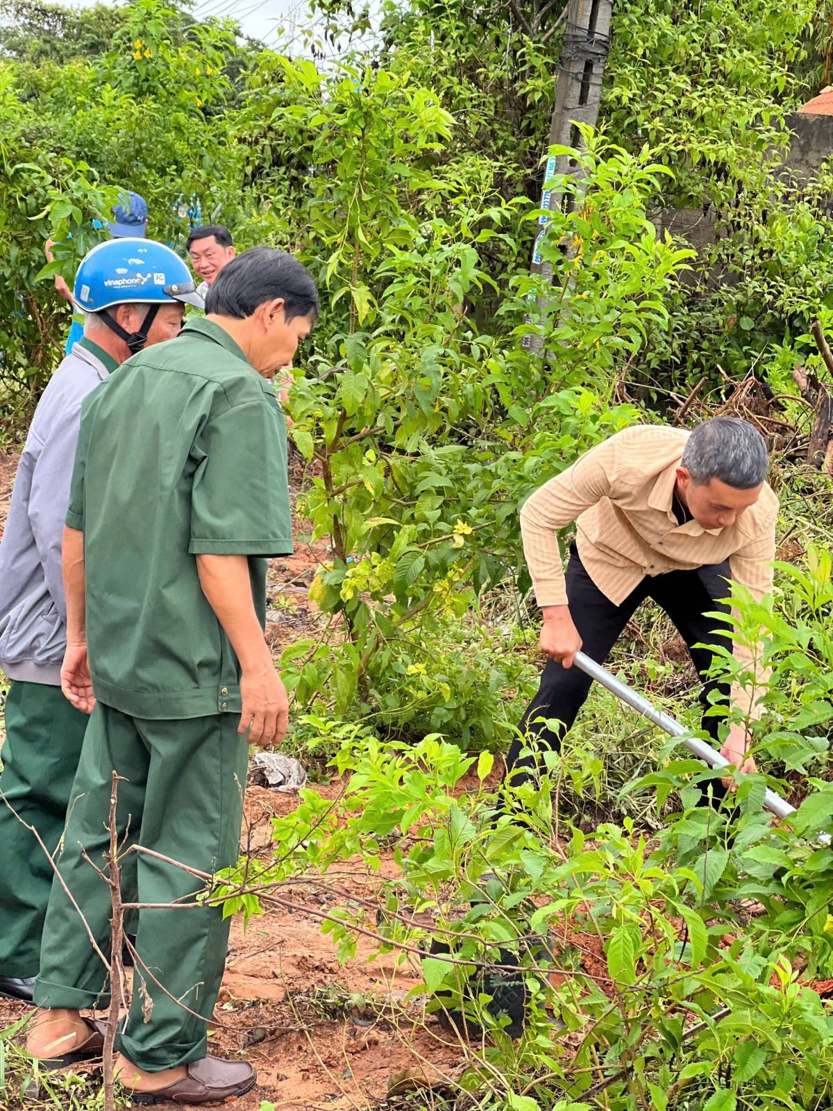 Phường Mũi Né ra quân vệ sinh môi trường, trồng cây xanh chào mừng Đại hội Đảng bộ Lâm Đồng