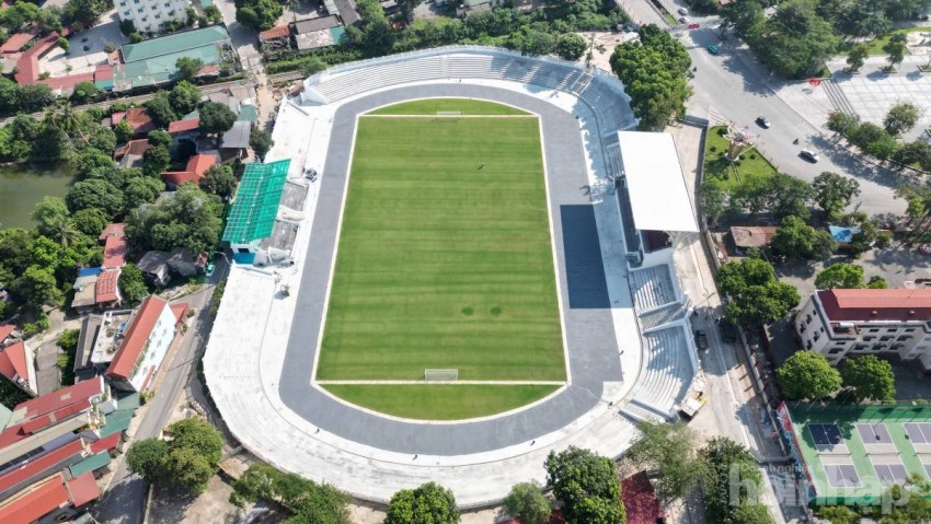Diện mạo mới của sân vận động 44 tỷ đồng sắp về đích ở Phú Thọ