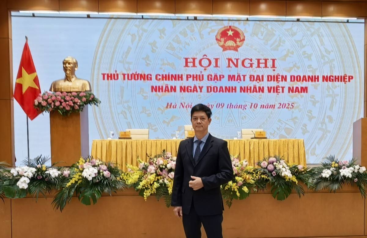 Chuyên gia Lại Hoàng Dương cảm thấy vinh dự và biết ơn khi doanh nghiệp được hiện diện tại hội nghị Thủ tướng Chính Phủ 