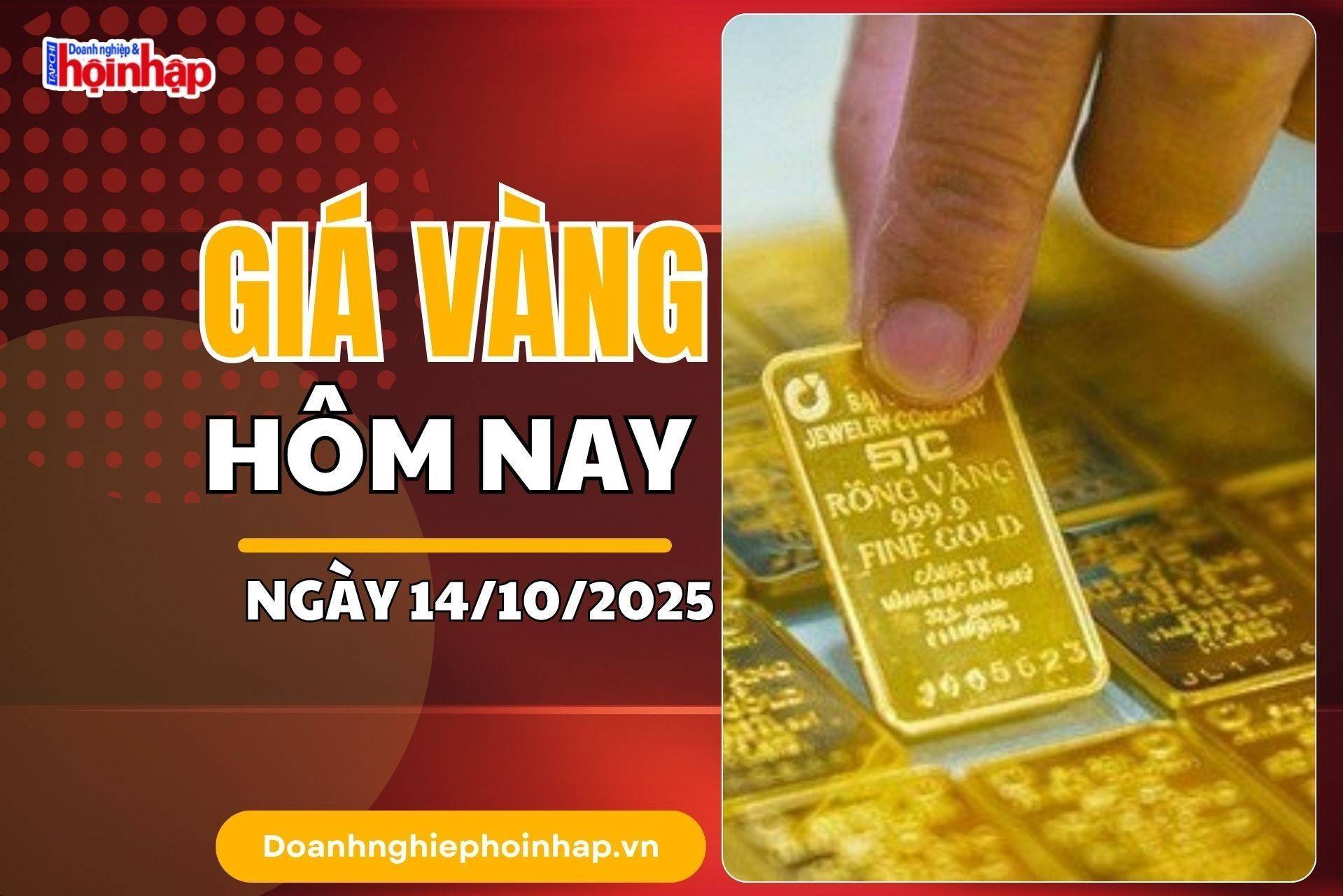 Giá vàng hôm nay 14/10: Giá vàng trong nước tăng "dựng đứng", thế giới vượt ngưỡng 4.000 USD/ounce