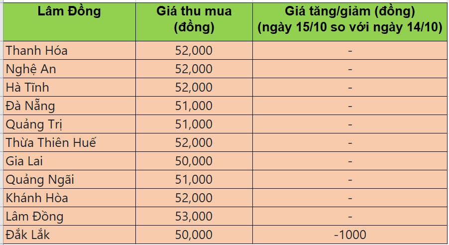 Bảng giá heo hơi tại miền Trung - Tây Nguyên hôm nay 15/10/2025