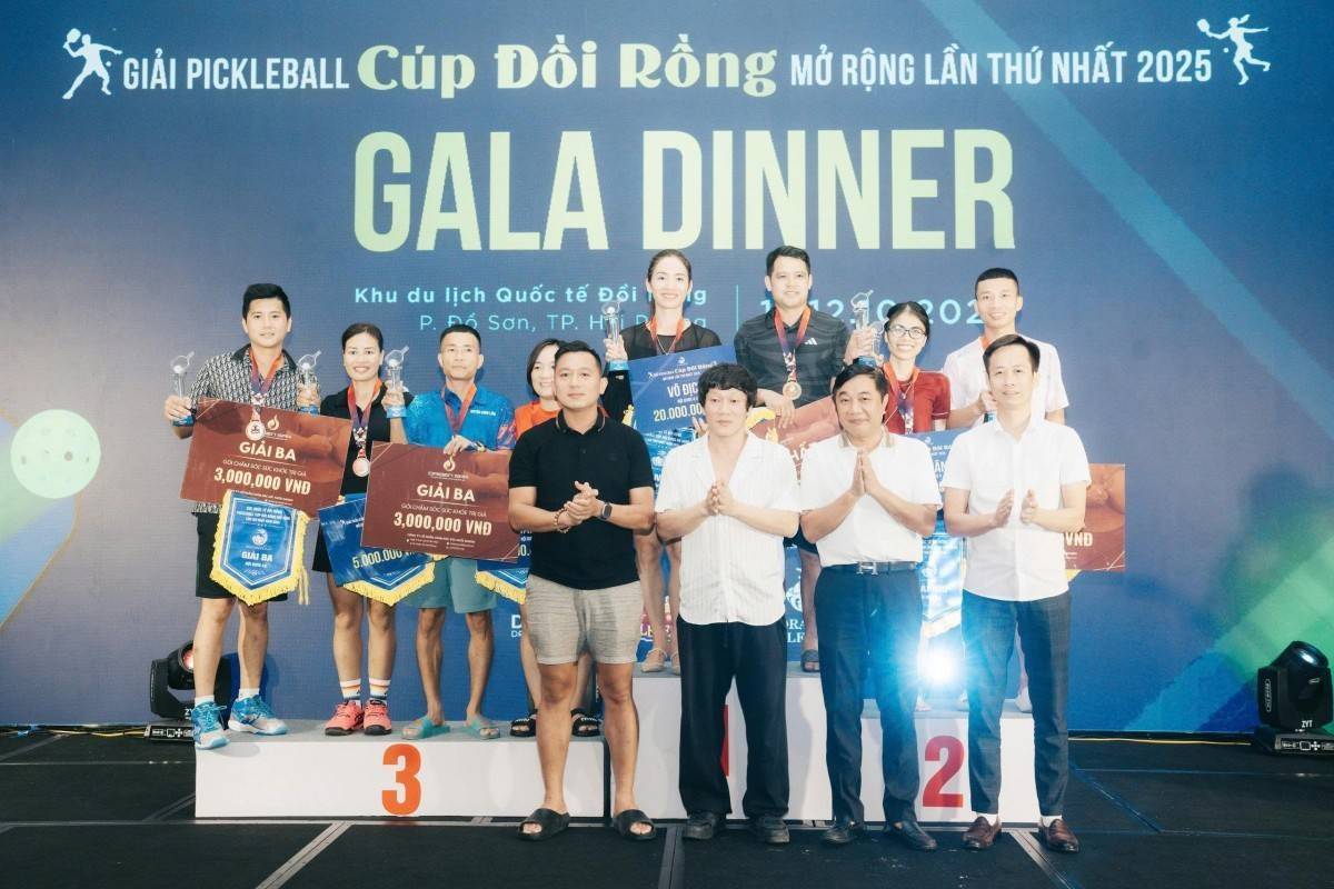 Sôi động Giải Pickleball Đồi Rồng mở rộng lần thứ I năm 2025: Kịch tính đến những pha bóng cuối cùng