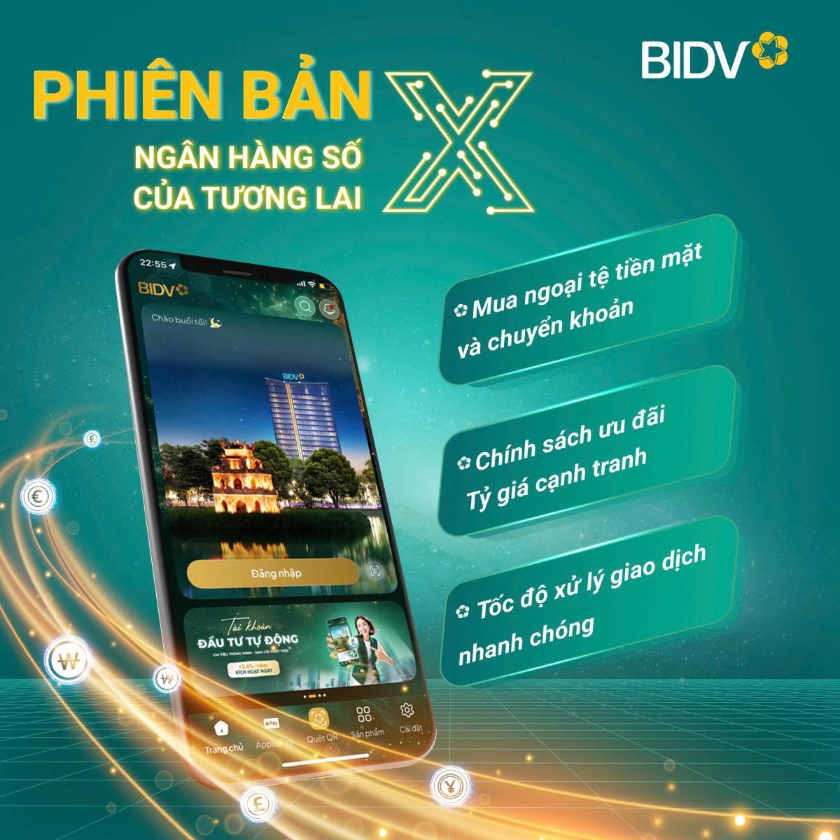 App ngân hàng giúp bạn giao dịch ngoại tệ thành công
