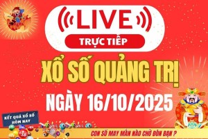 Trực tiếp: Xổ số Quảng Trị hôm nay ngày 16/10/2025 - XSQT 16/10