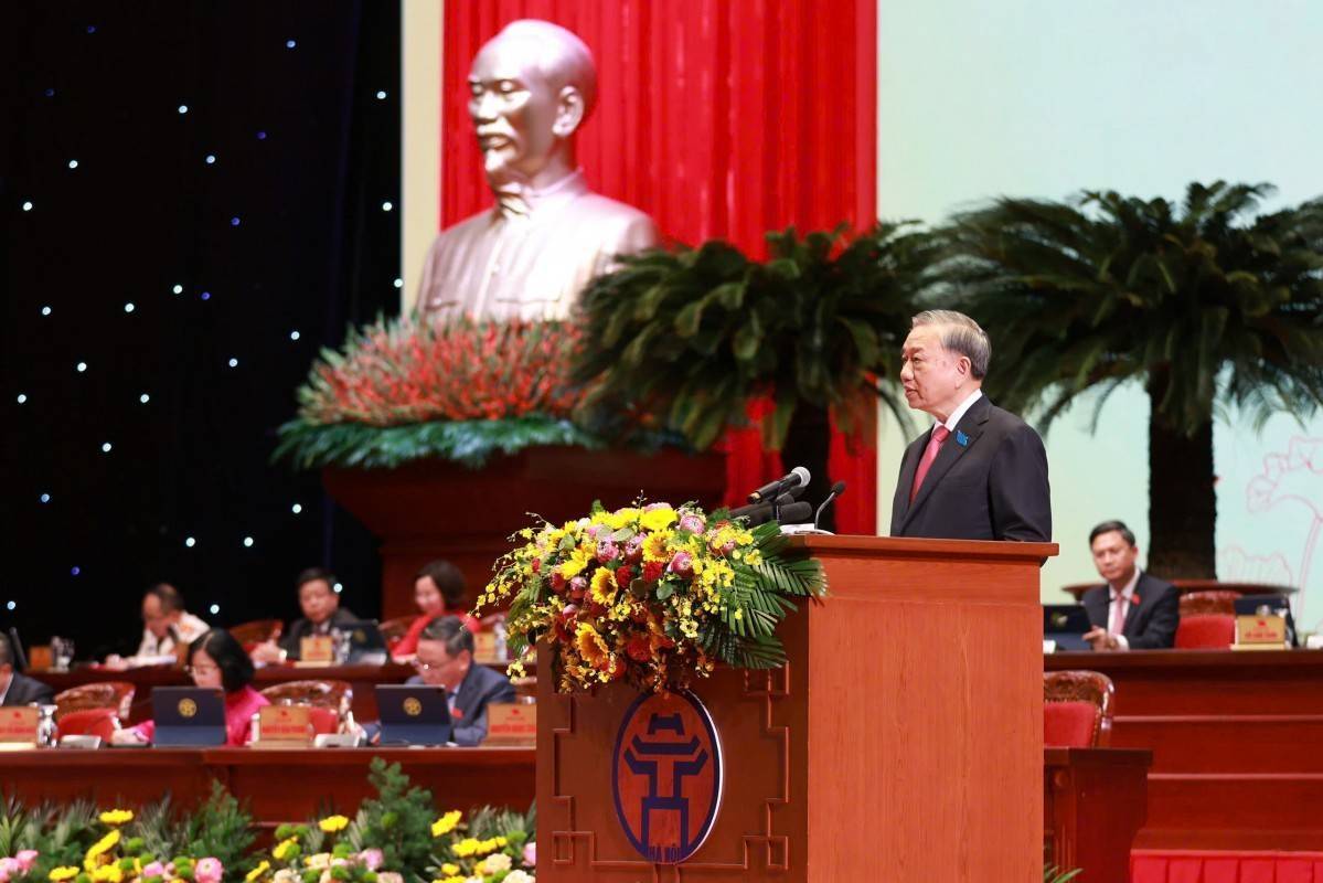 Tổng Bí thư Tô Lâm giao 7 nhiệm vụ chiến lược cho Hà Nội trong kỷ nguyên phát triển