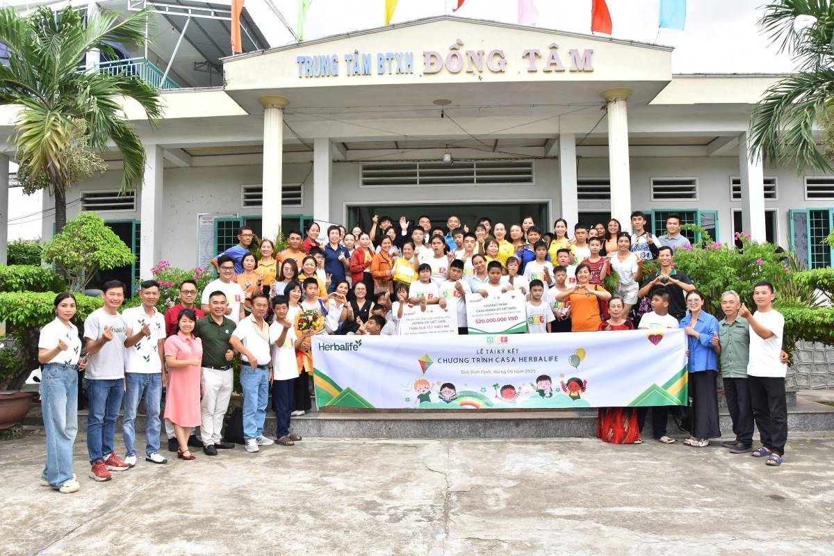 Casa Herbalife giai đoạn 2025-2026 hỗ trợ dinh dưỡng cho hơn 3.000 người có hoàn cảnh khó khăn