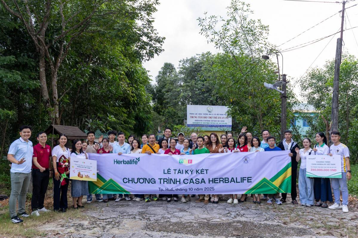 Casa Herbalife giai đoạn 2025-2026 hỗ trợ dinh dưỡng cho hơn 3.000 người có hoàn cảnh khó khăn