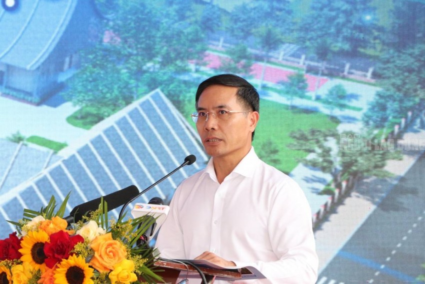 Ông Phạm Đức Ấn, Chủ tịch UBND TP Đà Nẵng phát biểu tại lễ khởi công