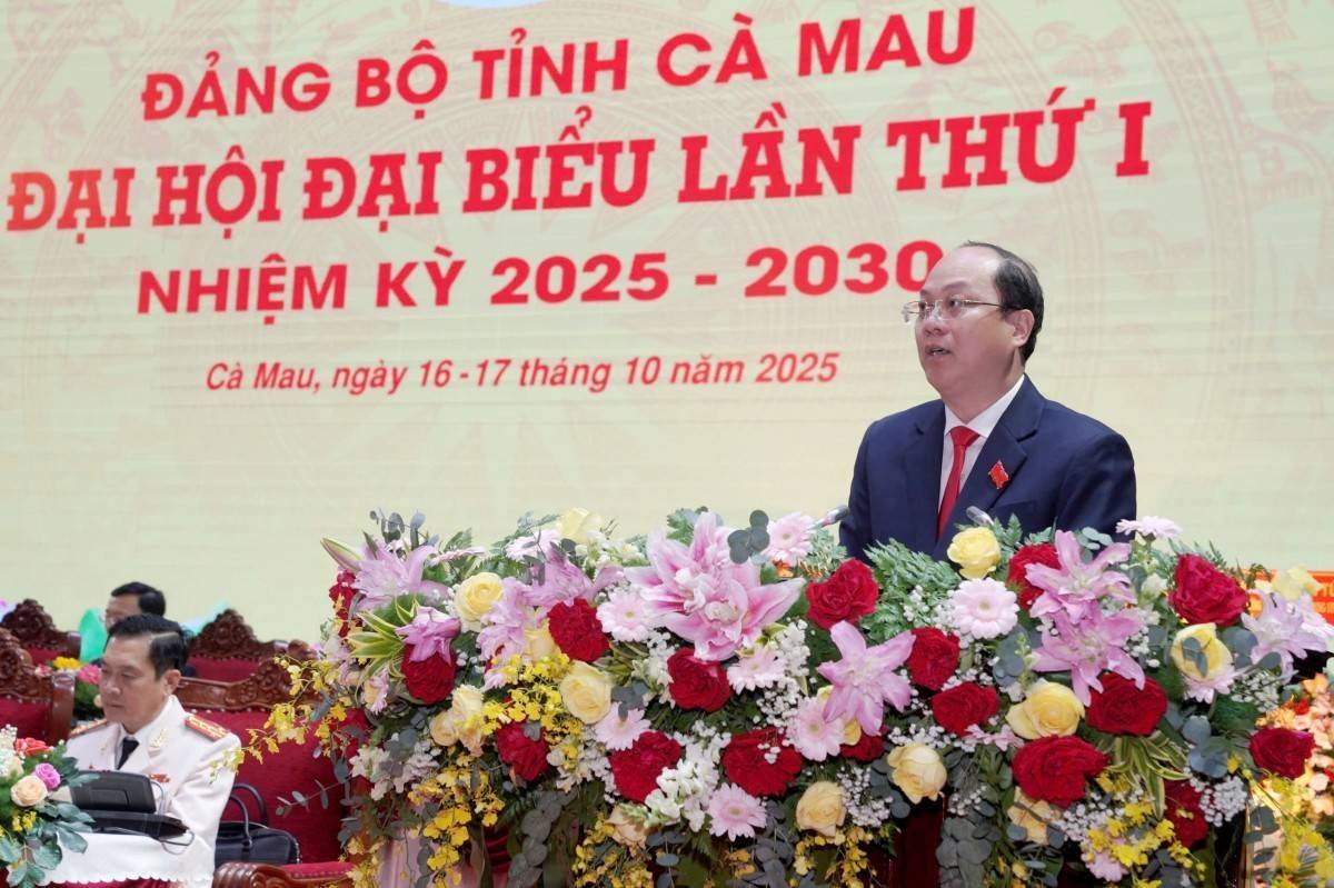 Đại hội đại biểu Đảng bộ tỉnh Cà Mau lần thứ I: Phấn đấu trở thành cực tăng trưởng mới của Đồng bằng sông Cửu Long