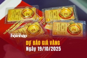Dự báo giá vàng 19/10: Giá vàng trong nước và thế giới "lao dốc"