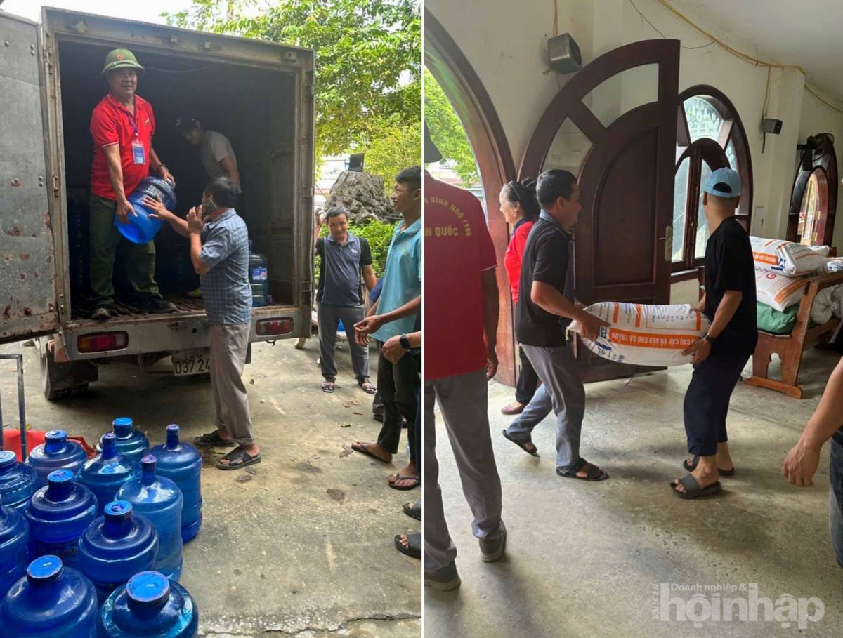 Thợ điện lạnh Phú Thọ hồi sinh các thiết bị vùng lũ Thái Nguyên sau bão