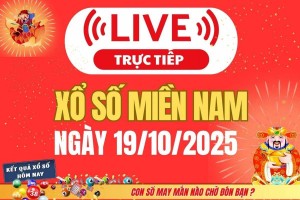TRỰC TIẾP: Kết quả Xổ số miền Nam hôm nay 19/10/2025 - XSMN 19/10