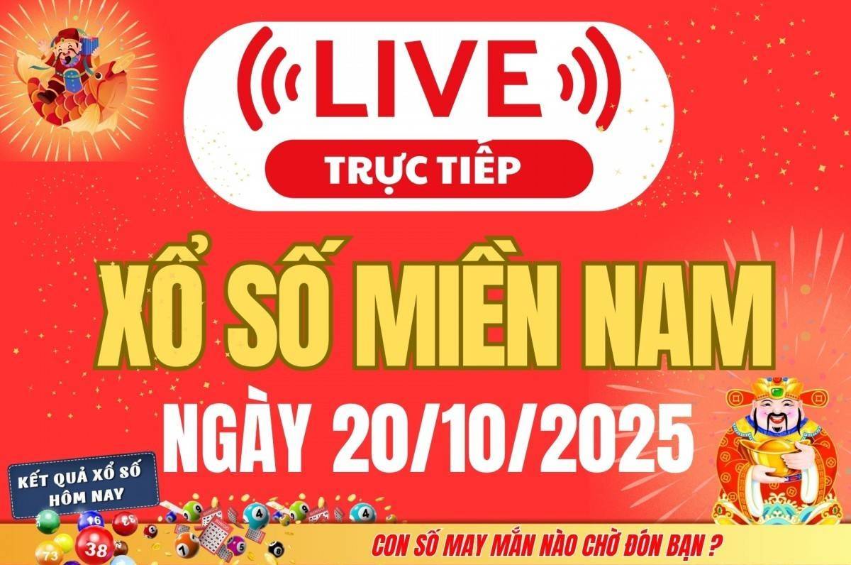Kết quả Xổ số miền Nam hôm nay 20/10/2025 - XSMN 20/10