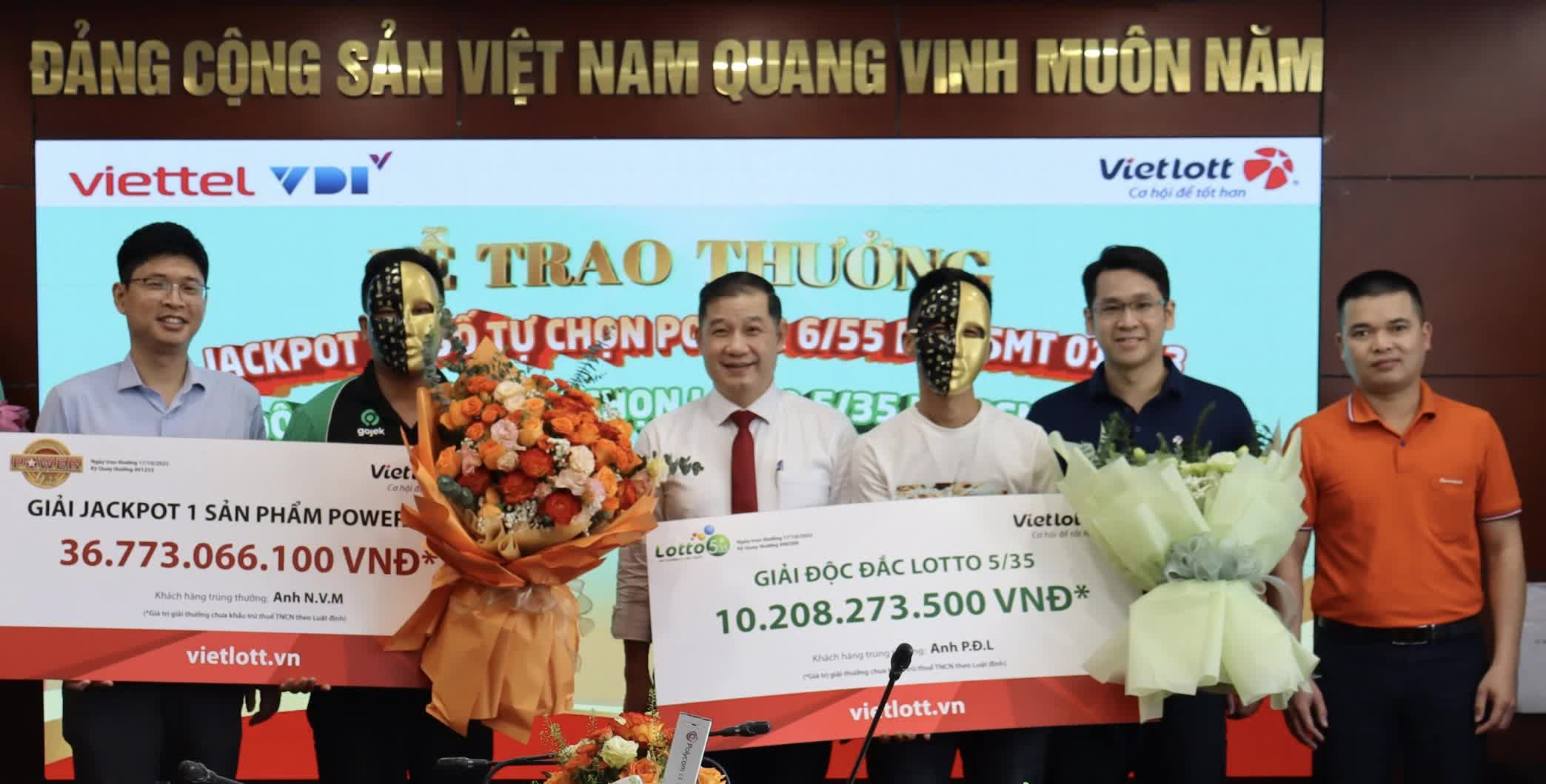 Vietlott trao hai giải Jackpot và Độc đắc trị giá gần 47 tỷ đồng
