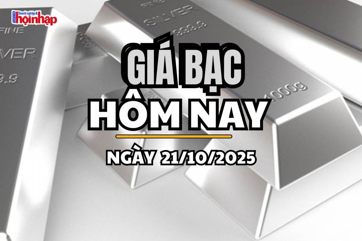 Giá bạc hôm nay 21/10/2025: Giá bạc trong nước và thế giới đồng loạt tăng mạnh