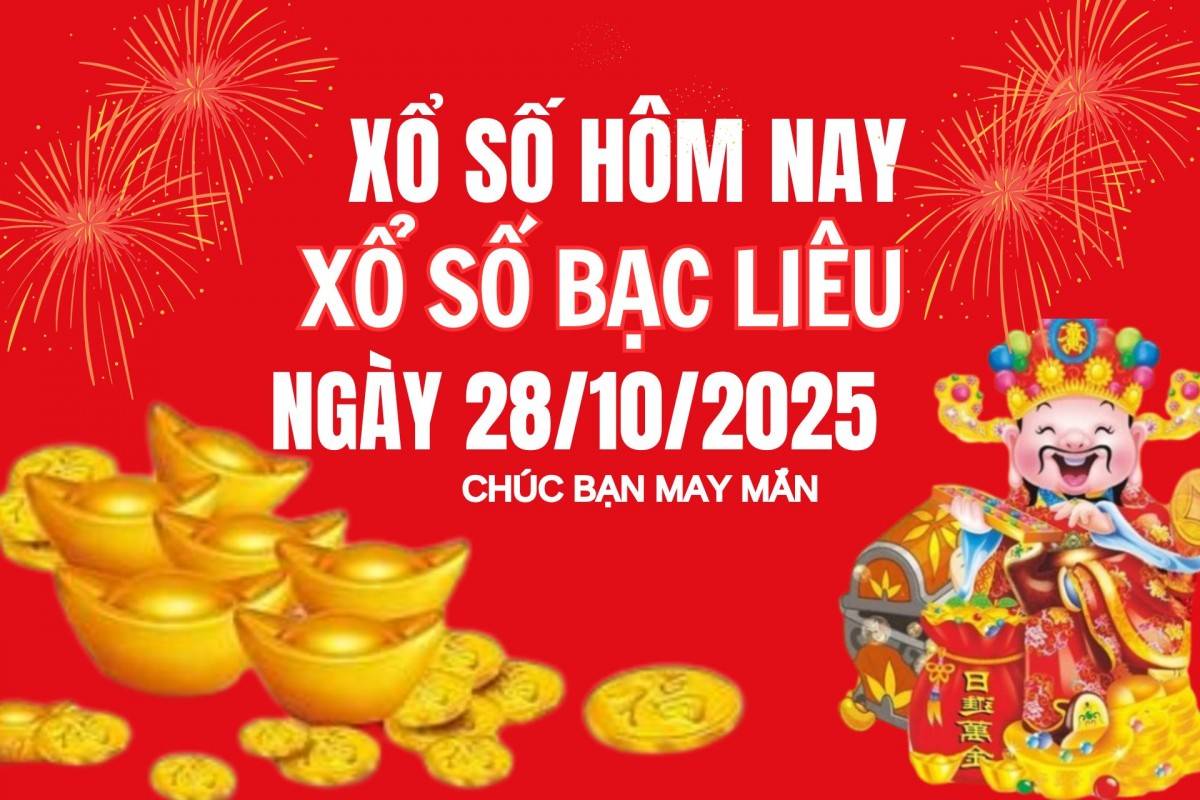 XSBL 21/10, Kết quả xổ số Bạc Liêu hôm nay 21/10/2025, Trực tiếp XSBL ngày 21 tháng 10 XSBL 21/10, Kết quả xổ số Bạc Liêu hôm nay 21/10/2025, Trực tiếp XSBL ngày 21 tháng 10