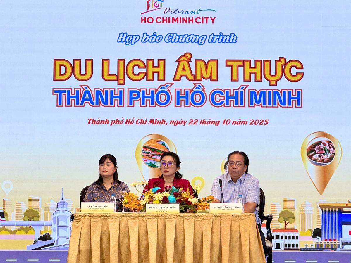 Họp báo công bố chương trình du lịch ẩm thực Thành phố Hồ Chí Minh