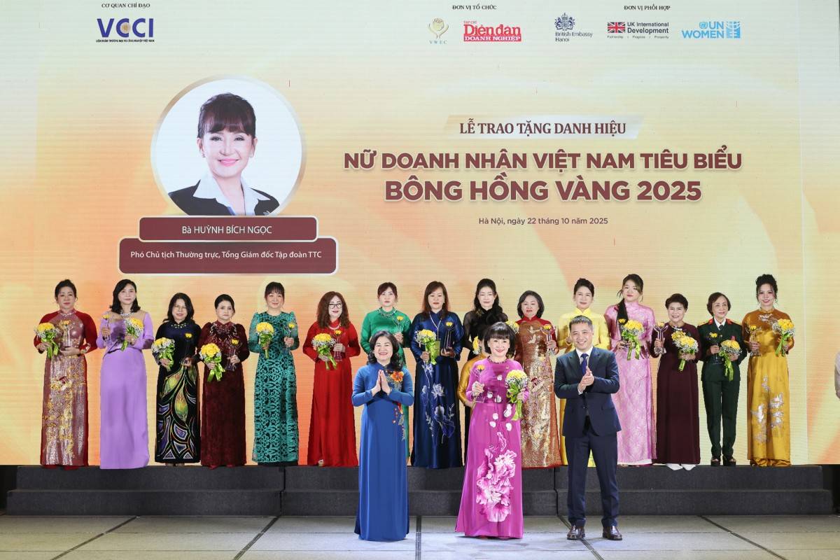 Doanh nhân Huỳnh Bích Ngọc - “Bông hồng vàng” 2025 và hành trình 46 năm cùng Tập đoàn TTC