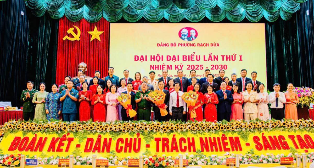 Đại hội đại biểu Đảng bộ lần thứ nhất, nhiệm kỳ 2025- 2030 phường Rạch Dừa