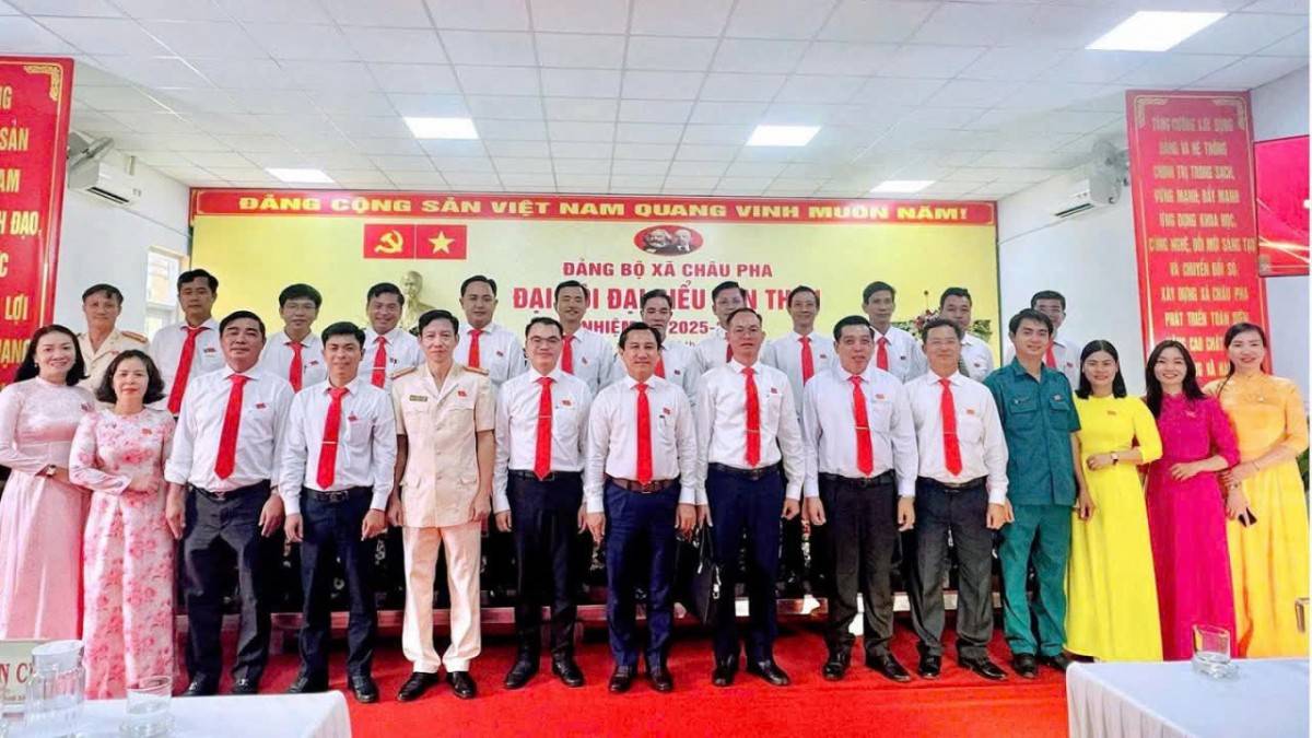 Đại hội đại biểu Đảng bộ xã Châu Pha lần thứ nhất, nhiệm kỳ 2025- 2030