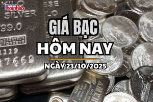 Giá bạc hôm nay 23/10/2025: Giá bạc trong nước trái chiều, thế giới nhích nhẹ lên 48,40 USD/ounce