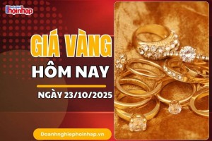 Giá vàng hôm nay 23/10: Giá vàng trong nước và thế giới đồng loạt "lao dốc"