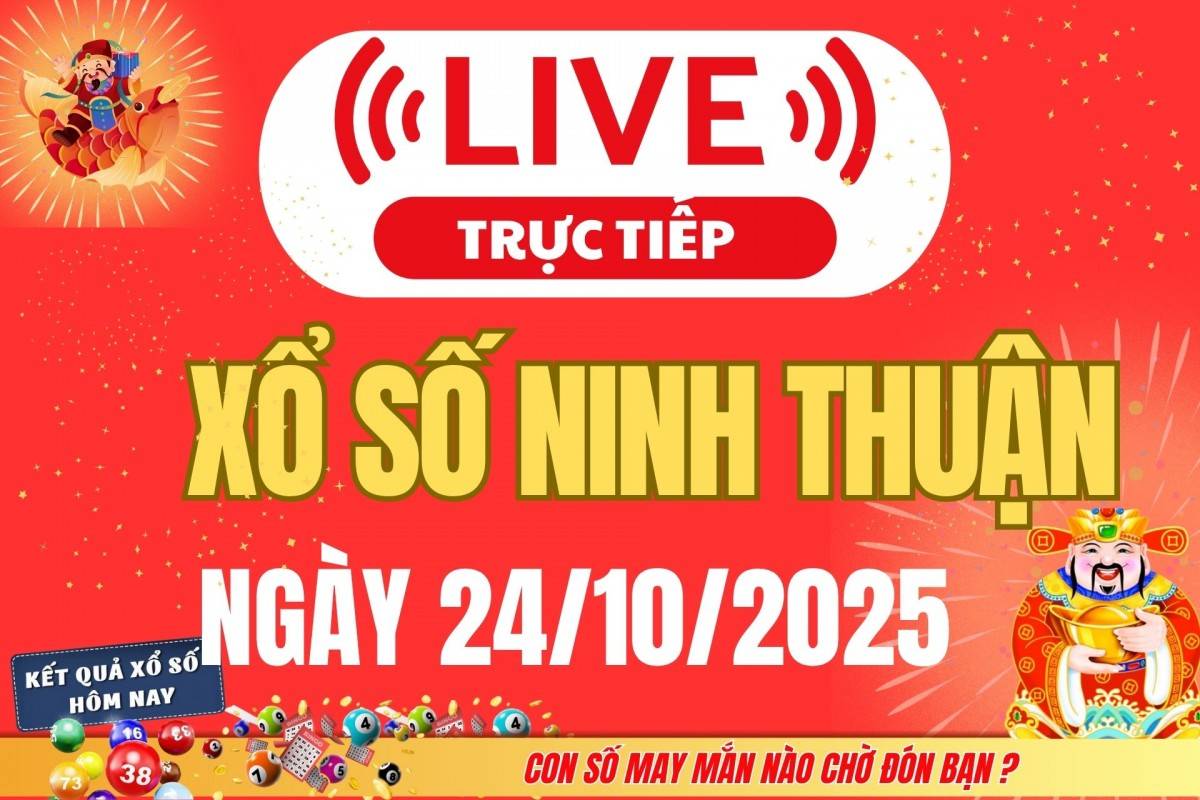 TRỰC TIẾP: Xổ số Ninh Thuận hôm nay ngày 17/10/2025 - XSNT 17/10