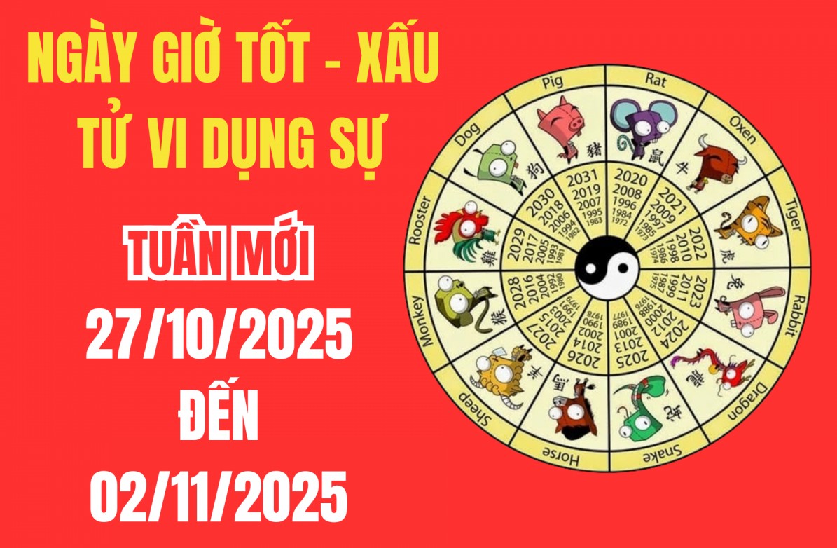 Xem ngày giờ tốt xấu – Tử vi tuần mới từ 27/10 - 02/11/2025: Những ngày đại cát để cầu tài, ký kết, hợp tác làm ăn