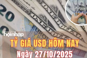 Tỷ giá USD hôm nay 27/10/2025: Đồng USD phục hồi nhẹ