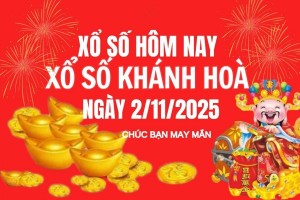 XSKH 2/11, Kết quả xổ số Khánh Hòa hôm nay 2/11/2025, Trực tiếp XSKH ngày 1 tháng 11