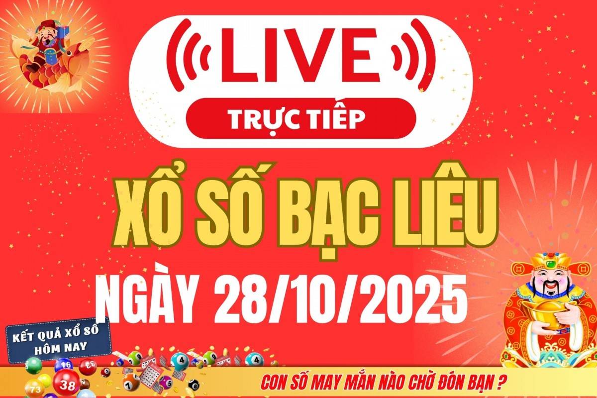 TRỰC TIẾP: Xổ số Bạc Liêu hôm nay ngày 21/10/2025 - XSBL 21/10 TRỰC TIẾP: Xổ số Bạc Liêu hôm nay ngày 21/10/2025 - XSBL 21/10