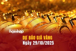 Dự báo giá vàng 29/10: Giá vàng trong nước và thế giới tiếp đà giảm mạnh