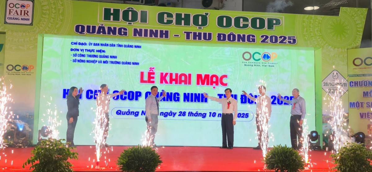 Các đại biểu nhấn nút khai mạc