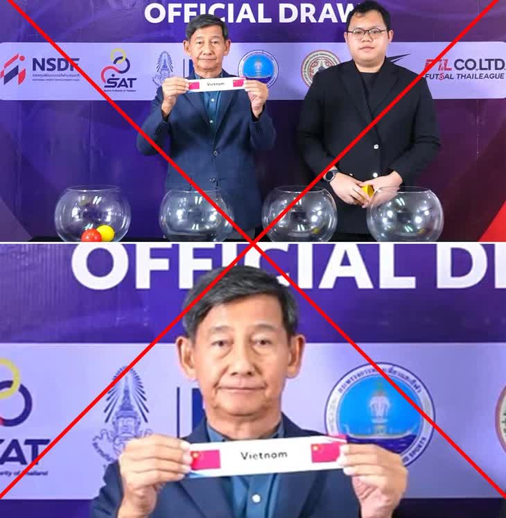 VFF yêu cầu làm rõ sự cố nhầm quốc kỳ Việt Nam tại lễ bốc thăm Giải futsal U19 và U16 Đông Nam Á VFF yêu cầu làm rõ sự cố nhầm quốc kỳ Việt Nam tại lễ bốc thăm Giải futsal U19 và U16 Đông Nam Á