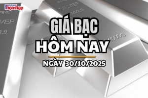 Giá bạc hôm nay 30/10/2025: Giá bạc trong nước và thế giới tăng mạnh